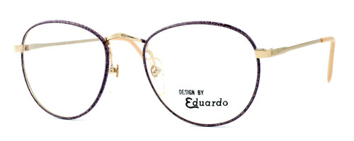 Profile View of Fashion Optical Blue Light Filter Glasses Ashley in Gold Pink 54 mm CHOOSE POWER