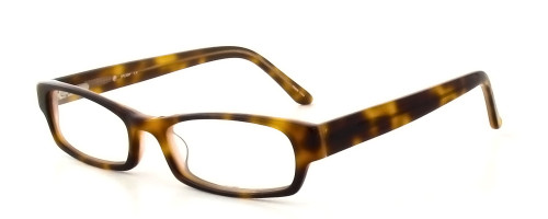 Profile View of Calabria Splash 54 Designer Blue Light Blocking Reading Glasses in Tortoise 49mm