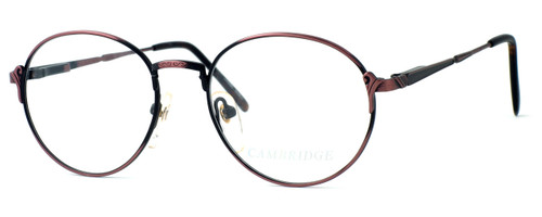 Profile View of Fashion Optical Blue Light Blocking Glasses Cambridge in Antique Rose 52mm