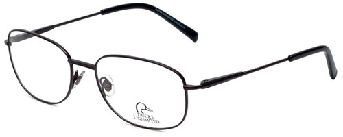 Profile View of Ducks Unlimited Designer Blue Light Block Reading Glasses Lincoln Charcoal 57mm