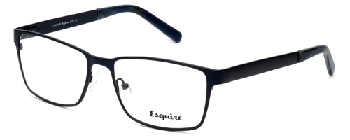 Profile View of Esquire Designer Blue Light Blocking Reading Glasses EQ8650 Navy 57mm 20 Powers
