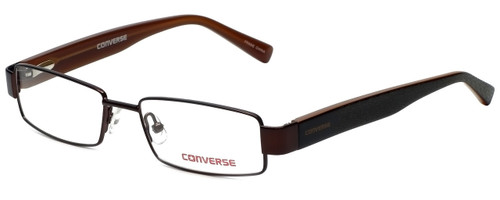 Profile View of Converse Designer Blue Light Block Reading Glasses Wait-For-Me-Brown Brown 49mm