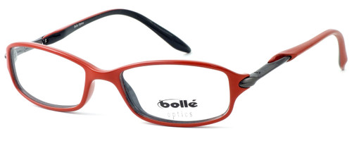 Profile View of Bolle Progressive Lens Blue Light Reading Glasses Elysee Opaque Red 70217 50mm