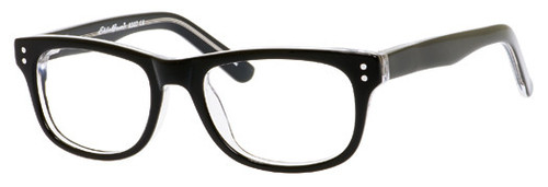 Profile View of Eddie Bauer Progressive Blue Light Glasses Small Kids Size 8327 Black-Crystal
