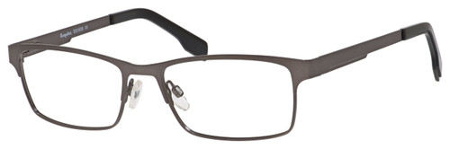 Profile View of Esquire Designer Progressive Blue Light Glasses EQ1526-SGU Satin Gunmetal 54mm
