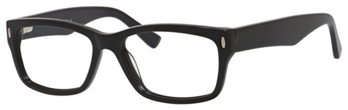 Profile View of Esquire Designer Progressive Blue Light Blocking Glasses EQ1537-BLK Black 54mm