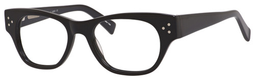 Profile View of Ernest Hemingway Designer Progressive Blue Light Glasses H4693-BLK Black 51mm
