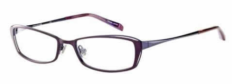 Profile View of Jones New York Designer Progressive Blue Light Glasses J448 Purple 53mm /Power