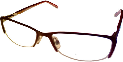 Profile View of Jones New York Designer Blue Light Blocking Reading Glasses J469 Red 50mm w/Powe