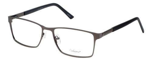 Profile View of Enhance Mens BIG & TALL EN4064-TOR-58mm Designer Reading Glasses Tortoise Havana