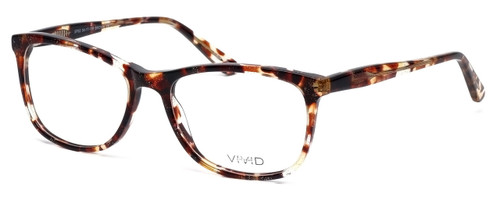 Profile View of Calabria Splash SP62 Designer Progressive Lens Blue Light Glasses Brown Classic