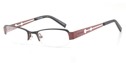 Converse Semi-Rimless Designer Eyeglasses Im Telling Black 49mm Rx Single Vision