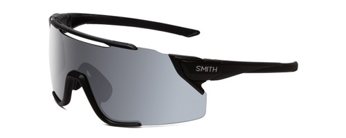 Smith Attack MAG MTB Wrap Rimless Sunglass Black/CP Platinum Mirror/Amber 172 mm