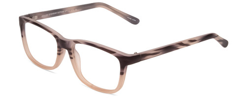 Profile View of Gotham Style 256 Mens Classic Reading Glasses in Matte Grey Crystal Stripe 55 mm