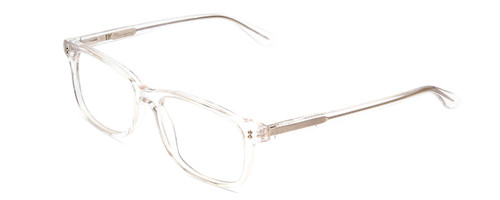 Profile View of Ernest Hemingway H4617 Designer Reading Eye Glasses with Custom Cut Powered Lenses in Crystal Clear Unisex Cateye Full Rim Acetate 56 mm