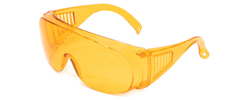 Calabria 1003 Anti Splash Safety Glasses Fitover/100% UV PROTECTION IN TANGERINE
