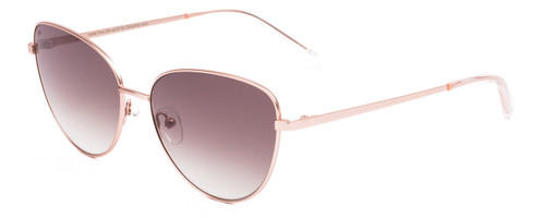 Profile View of SITO SHADES CANDI Unisex Aviator Designer Sunglass Rose Gold/Minky Gradient 59mm