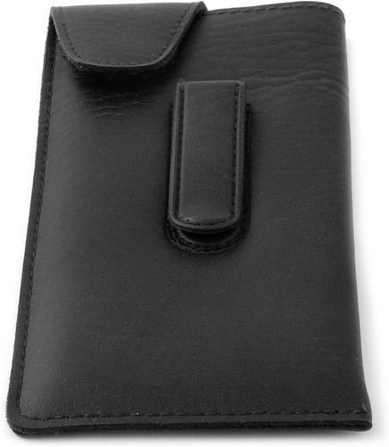 Image 1 of Wholesale Bulk Lot of Calabria Durango Eye Glasses Case Soft PU Leather Eyeglass Case w/ Clip Black Sunglasses Case for Men & Women