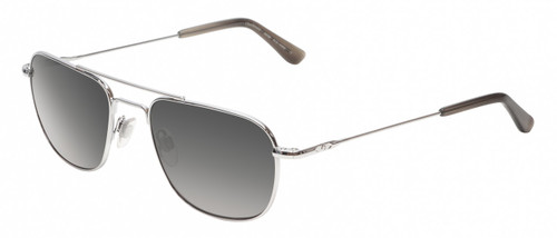 Profile View of American Optical Checkmate Unisex Pilot Sunglasses in Silver/Polarized Grey 56mm