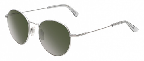 Profile View of American Optical AO-1002 Unisex Round Sunglasses in Silver Clear/G15 Green 51 mm