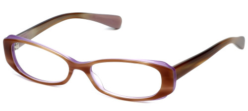 Paul Smith Designer Eyeglasses PS405-SYCLV in Brown Horn Purple 51mm