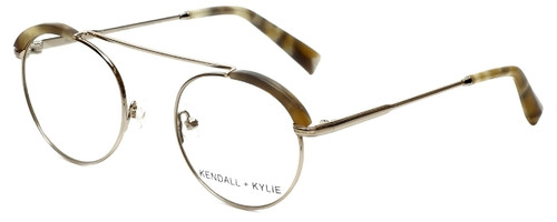 Kendall + Kylie Designer Eyeglasses Stacie KKO130-718 in Light Gold 48mm