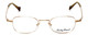 Lucky Brand Designer Reading Glasses Miles in Brushed Gold