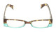 Front View of Calabria 4371 Reading Glasses Tortoise-Blue 