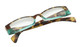 Top View of Calabria 4371 Reading Glasses Tortoise-Blue 