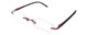 Jones NY J133 Designer Rimless Metal Reading Glasses 48mm 80 Color&Power Options