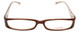 Calabria Vivid 738 Ladies Designer Rectangle Spring Hinge Reading Glasses 54 mm