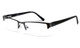 Calabria Vivid 433 Designer Reading Glasses in Gun-Metal