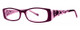 Calabria Viv 695 Designer Reading Glasses Purple&Transparent Pink 22 STRENGTHS