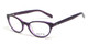 Calabria Viv Designer Reading Glasses Ecru Daltrey Violet Purple Crystal Marble