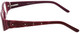 Calabria Authentic Designer Reading Glasses 815 Cabernet Red Wine Wave Crystals