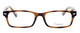 Enhance Designer Reading Glasses EN3928-45 mm X-Small Tortoise Brown Gold Havana