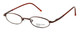 Calabria MetalFlex Authentic Designer Reading Glasses 1003 Brown 22 Power Option
