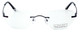 Totally Rimless Designer Reading Glasses TR161-PPL in Purple