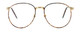 Fashion Optical Designer Reading Glasses E788 in Gold Amber 51mm