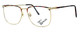Fashion Optical Designer Reading Glasses E2055 in Gold Demi Amber 57mm