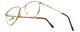 Fashion Optical Designer Reading Glasses Dover in Gold-Amber 52mm