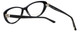 Silver Dollar Designer Reading Glasses Cashmere 456 in Caviar Black Silver 53mm