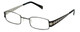 Cinzia Designer Reading Glasses Industrial C1 in Black Silver 44mm