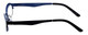 Cinzia Designer Reading Glasses Splendid C2 in Black Blue 46mm