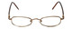 FlexPlus Collection Designer Reading Glasses Model 93 in Brown-Satin 44mm