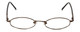 Flex Plus by Vivid Designer Reading Glasses Model 102 in Shiny-Brown 46mm