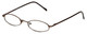 Flex Plus by Vivid Designer Reading Glasses Model 102 in Shiny-Brown 46mm