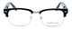 Ernest Hemingway Authentic Designer Reading Glasses 4629 in Gloss Black & Silver