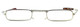 R079 Mini Folding Reading Glasses w/ Case in Gold