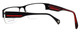 Argyleculture Designer Reading Glasses Rollins in Black-Red